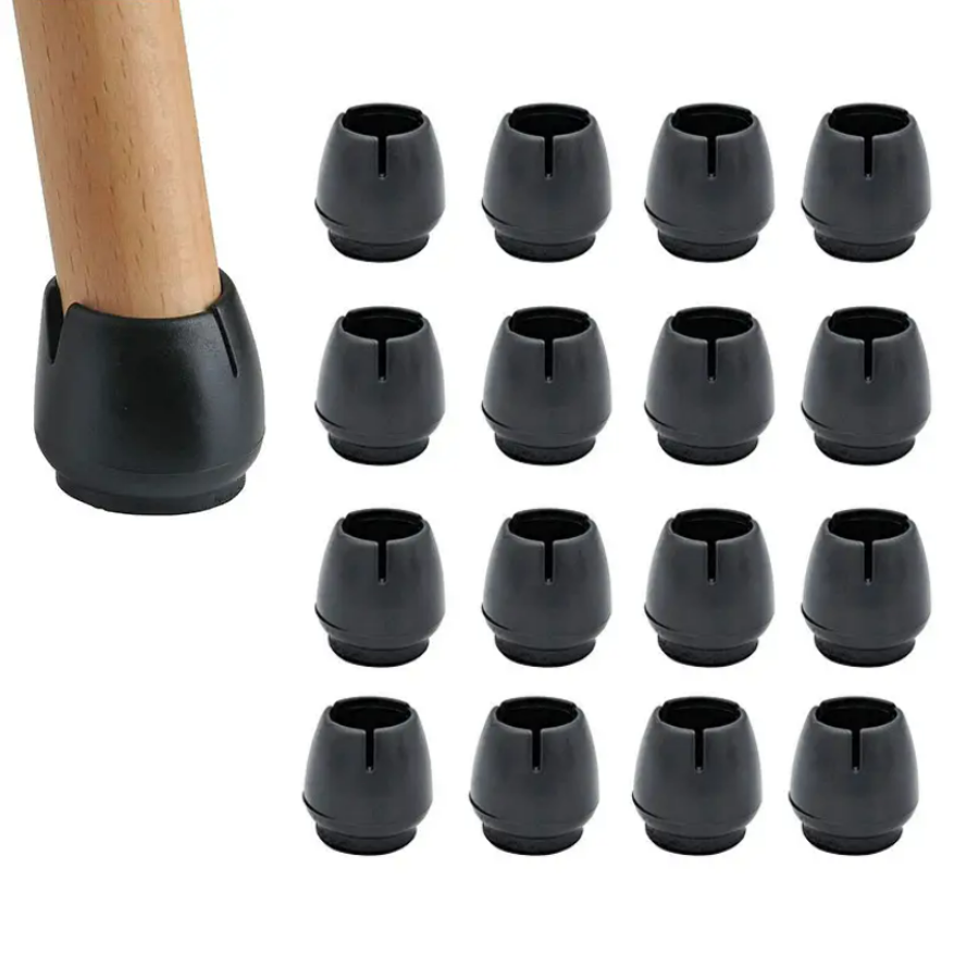 Set protectie pentru picioarele scaunelor, Zola®, 16 bucati, 12-16 mm, negru Set protectie pentru picioarele scaunelor, Zola®, 16 bucati, 12-16 mm, negru